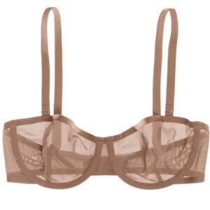 CUUP Balconette Mesh Bra Taupe, NEW w/o TAG Various Sizes